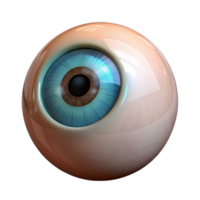 serene artistic A realistic rendering of a human eye, high resolution png