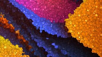 Unique Design, Multicolored Background, Cubes, Paints, Exclusive, Figures, Reflection video