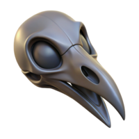 magnificent classic A single, realistic raven skull, original png