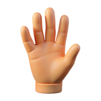 serene abstract A single, realistic human hand, open palm, high quality png