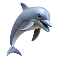 beautiful creative A graceful bottlenose dolphin, leaping professional png