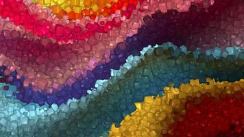 Unique Design, Elite Multicolored Background, Cubes, Paints, Exclusive, Figures, Rotation video