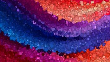 Paints, Multicolored Background, Cubes, Unique Design, Exclusive, Reflection video