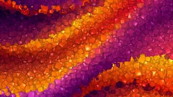 Exclusive, Elegant Multicolored Background, Cubes, Paints, Shapes, Reflection video