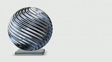 Unique Chrome Sphere, Looped, Shape, Luxury Design, Background, Rotation video