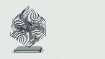 Reflection, Elegant Chrome Sphere, Looped, Shape, Abstract Design, Background video
