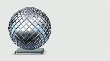 Looped, Elegant Chrome Sphere, Shape, Abstract Design, Background, Figure, Reflection video