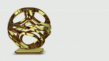 Shape, Elite Golden Sphere, Looped, Unique Design, Background, Rotation video