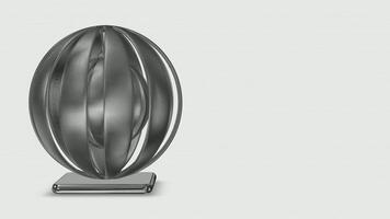 Background, Elegant Chrome Sphere, Looped, Shape, Abstract Design, Reflection video