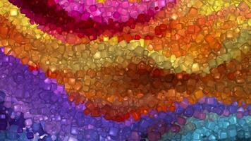 Paints, Unique Multicolored Background, Cubes, Luxury Design, Exclusive, Rotation video