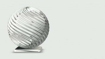 Unique Design, Elite Silver Sphere, Looped, Shape, Background, Figure, Rotation video
