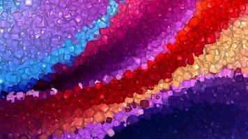 Exclusive Multicolored Background, Cubes, Paints, Unique Design, Reflection video