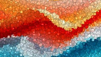 Cubes, Multicolored Business Background, Paints, Unique Design, Shapes, Figures, Reflection video