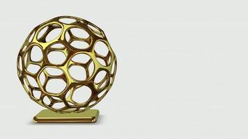 Background, Elite Golden Sphere, Looped, Shape, Unique Design, Rotation video