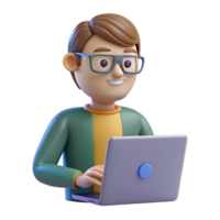 dramatic modern Programmer coding on a laptop professional png