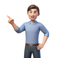 vibrant rustic Man pointing to the left high resolution png