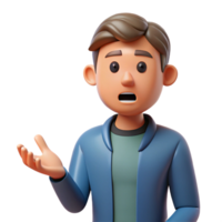 vibrant abstract Man with a questioning expression genuine png