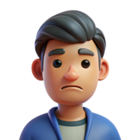 elegant rustic Man with a serious frown premium png