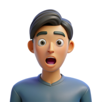 magnificent abstract Man with a shocked expression original png