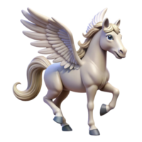 serene rustic A majestic pegasus, winged horse, flowing mane and tail, high resolution png