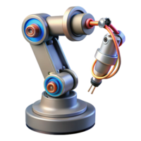 magnificent rustic Cyberpunk robotic arm with intricate wiring 4K png