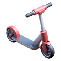 beautiful modern Electric scooter with foldable handlebars detailed png