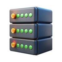dramatic abstract Server rack with multiple blinking indicator lights authentic png
