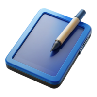 magnificent artistic Tablet computer with stylus pen high resolution png