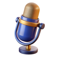 wonderful minimalist Studio microphone with pop filter detailed png