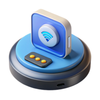 impressive modern Smart home hub with touch screen display premium png