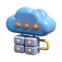 wonderful rustic Cloud computing server with data streams authentic png