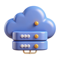 magnificent artistic Cloud computing server with data streams professional png