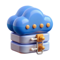 stunning minimalist Cloud computing server with data streams high quality png