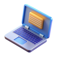 magnificent artistic Laptop computer with open lid displaying code detailed png