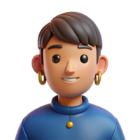 dramatic rustic Person with piercings, high resolution png