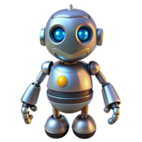 serene abstract Robot with glowing eyes, detailed png