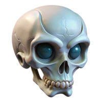 wonderful artistic Intricate alien skull with bone ornamentation, high quality png