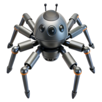 extraordinary abstract Robotic spider drone with multiple legs, 4K png
