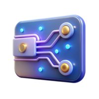 elegant minimalist Futuristic keycard with glowing circuit lines, detailed png