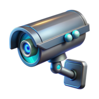 dramatic abstract Futuristic security camera with laser scanner, authentic png