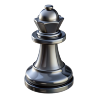 magnificent classic A chess piece, the king, made of obsidian, original png