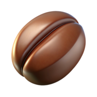 wonderful minimalist A coffee bean, highly detailed, high quality png