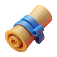 dramatic vintage A single, scroll tied with a ribbon high resolution png