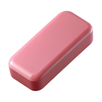 dramatic rustic A single, eraser, pink, rectangular premium png