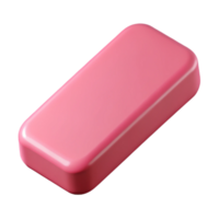impressive classic A single, eraser, pink, rectangular exclusive png
