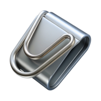 extraordinary abstract A single, staple, silver, unfolded premium png