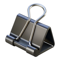 elegant contemporary A single, binder clip, black, large high resolution png