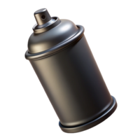 magnificent rustic A single, spray paint can, black, nozzle pressed high resolution png