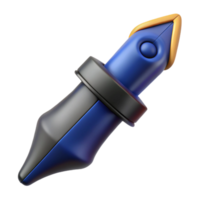 stunning artistic A single, calligraphy pen, nib dipped in ink high resolution png
