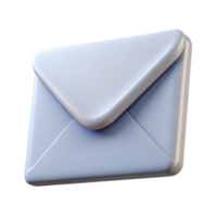 serene modern A single, envelope, white, sealed high resolution png
